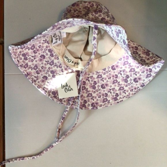 New! Rare lack of color violet blooms bucket hat main image 3